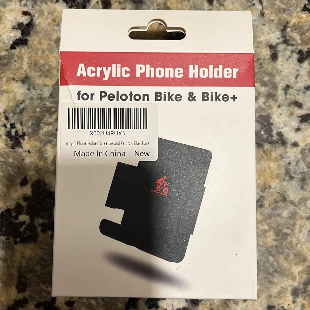 Acrylic phone holder for peloton bike and bike+